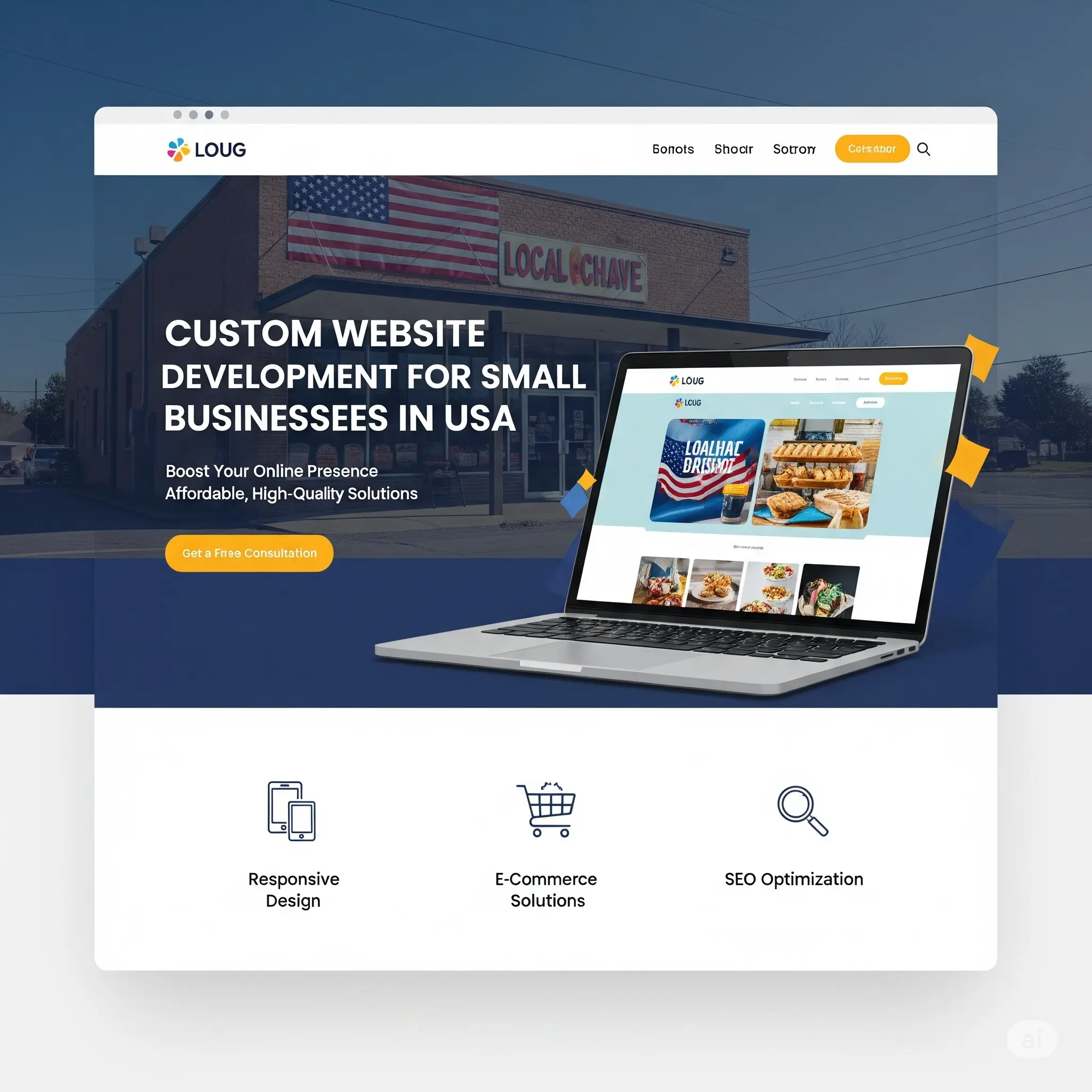 Custom website development USA